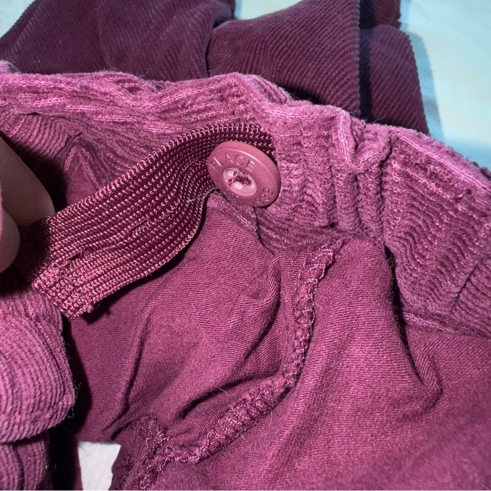 Y2K The Children's Place Burgundy Corduroy Skirt Size 24 month